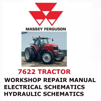 MASSEY FERGUSON 7622 TRACTOR MANUAL WORKSHOP REPAIR SHOP SERVICE ENGINE PDF