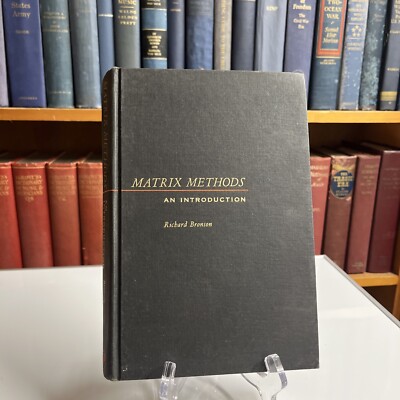 Matrix Methods : An Introduction by R. Bronson (1971, Hardcover) Second Print