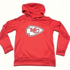 Kansas City Chiefs Hooded Sweatshirt Hoodie Youth M 10/12 NFL Football Kids