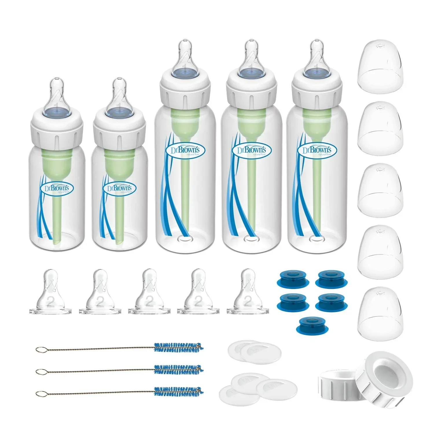 Dr. Brown's Natural Flow Anti-Colic Options+ Narrow Baby Bottle Gift Set 