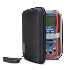 Hard Protective Digital Multimeter Travel Case with Storage for Probes and Leads