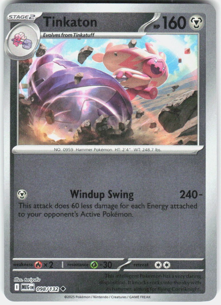 Tinkatuff Reverse Holo Common ME01: Mega Evolution 097/132 NM
