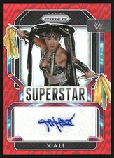 2022 Panini Prizm WWE Superstar Autographs Prizms Red #SAXLI Xia Li Auto /99