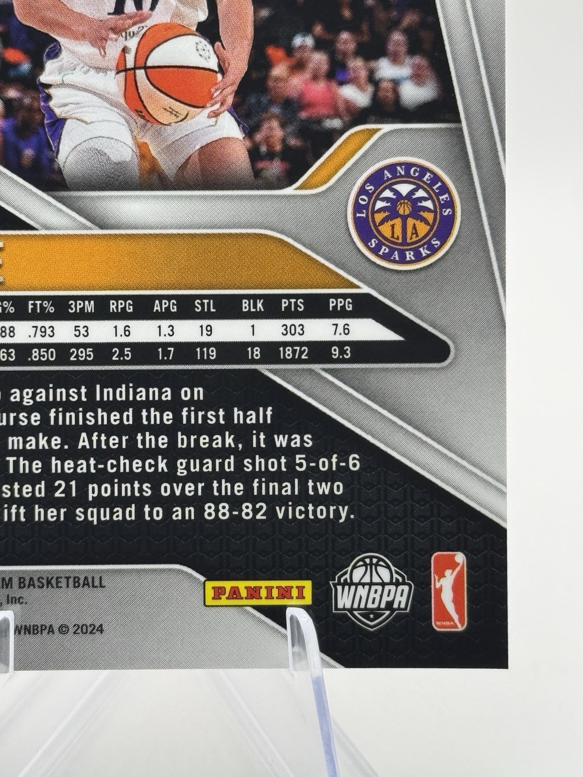 ❄️ 2024 WNBA Panini Prizm - Kia Nurse #129 Ice Prizm - Los Angeles Sparks view 11