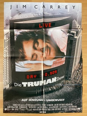 Filmposter * Kinoplakat * A1 * Die Truman Show * 1998 * Jim Carrey
