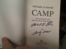 Michael D. Eisner Camp (Hardback) SIGNED BRAND NEW MAKE OFFER FREE US SHIPPING