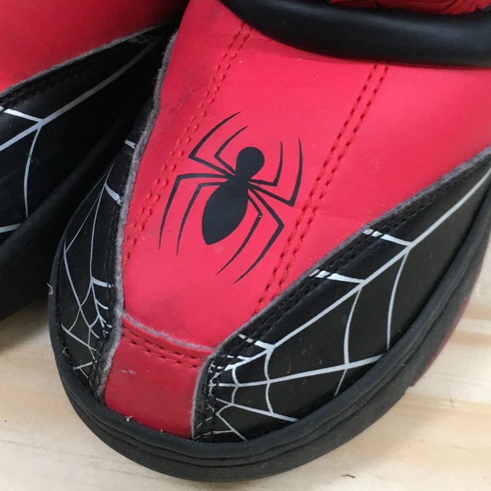 Botas Marvel Niño Pequeño 11 Negro Rojo Spiderman Impermeables Invierno Imitación Cuero Foto 4 de 4