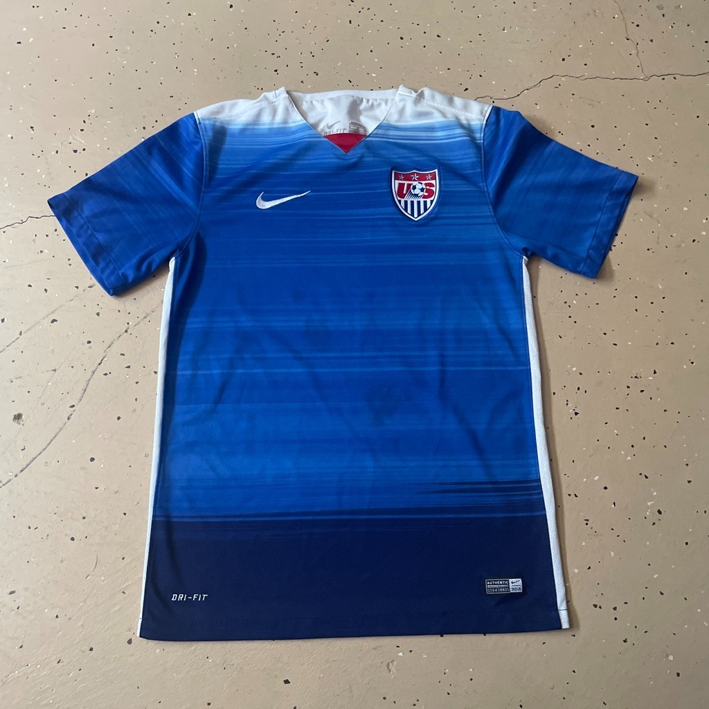 Nike 2015 USMNT Mens Small Home Blue Soccer Jersey World Cup