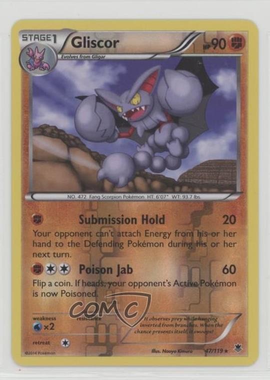 Gliscor Reverse Foil Pokemon XY Phantom Forces #47