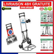 Diable Pliable en Aluminium ATHLON TOOLS - 70 kg Capacité, Roues Silencieuses