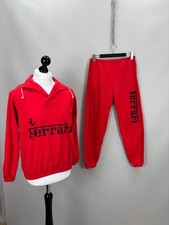Mens vintage tracksuit Ferrari Size M Color Red Duties Paid USA