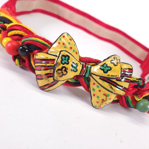 Carolyn Tanner Waist Belt 28 30 32 Bow Beaded Designs Inc Braided Rope Vtg USA