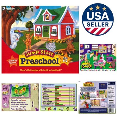 Jumpstart Preschool Educational Game CD-ROM for Kids  - Fun Learning Adventure