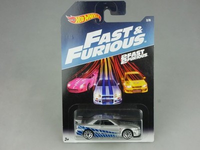 Hot Wheels Fast & Furious 2 Nissan Skyline GT-R R34 2016 DWF69 MOC 134505