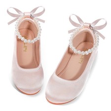 Girls Dress Shoes Flower Girls Mary Jane Ballet Flats Wedding Party Communion...