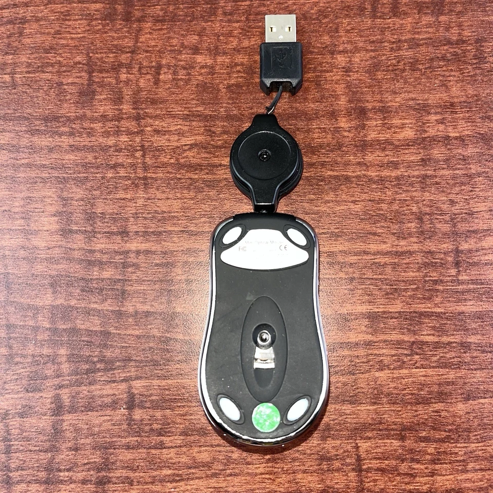 Dell Optical Retractable Mini USB Corded Wired Mouse for Notebook Laptop - Image 4 of 4