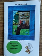 The Potting Shed 9 1/4 x 11 3/4 Button Quilt Kit by Mouse Blankets,  New