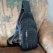 Sling Backpack Mens Genuine Leather, New Crossbody Chest Bag Sport Daypack