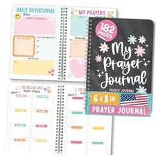 Prayer Journal Notebook - Guided Prayer Journal for Woman, Daily Chalk Floral