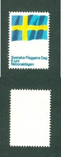 Sweden 1967 Poster Stamp MNG. National Day June 6. Swedish Flag.