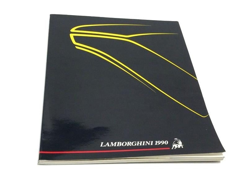 1990 Lamborghini Factory Yearbook Press Pack Sales Brochure