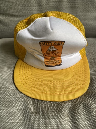 Vintage Cutty Sark Scotch Whish Scotland Mesh Trucker Snapback Hat