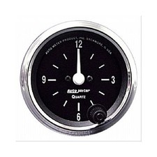 Autometer Cobra Electrical Clock Gauge 2 116 Dia Black Face 201019