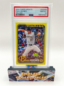 2024 TOPPS UPDATE YELLOW #US288 PAUL SKENES ROOKIE RC PSA 10