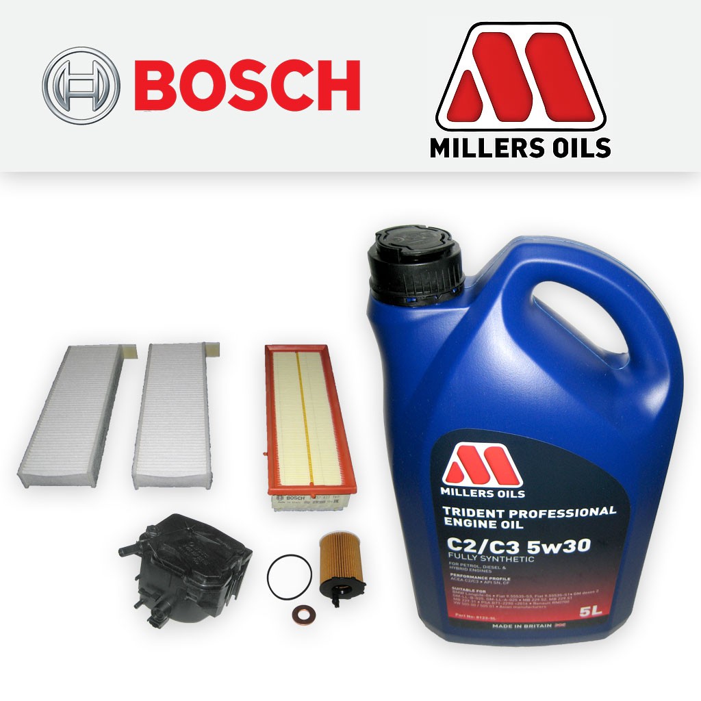 SERVICE KIT PEUGEOT 3008 1.6 HDI DV6TED4 OIL AIR FUEL CABIN FILTER+OIL 2009-2016