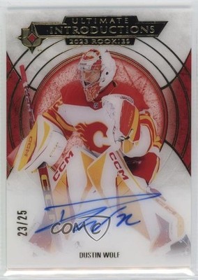 2023 Upper Deck Ultimate Collection Gold 23/25 Dustin Wolf Rookie Auto RC 1i2e