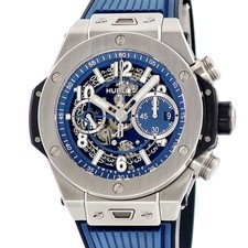 HUBLOT Big Bang Unico Titanium Blue 421.NX.5170.RX Completely serviced Fly