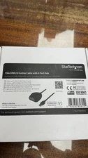 Startech 15m Usb 2.0 Active Cable With 4 Port Hub - Usb - External - 4 Usb