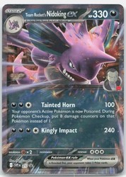 Team Rocket's Nidoking ex 217 SV: Scarlet & Violet Promo Holo