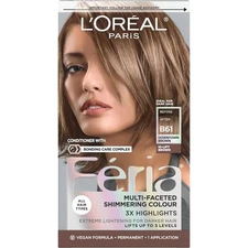 L'Oreal Paris 1 Count (Pack of 1), B61 Downtown Brown (Hi-Lift Cool Brown) 
