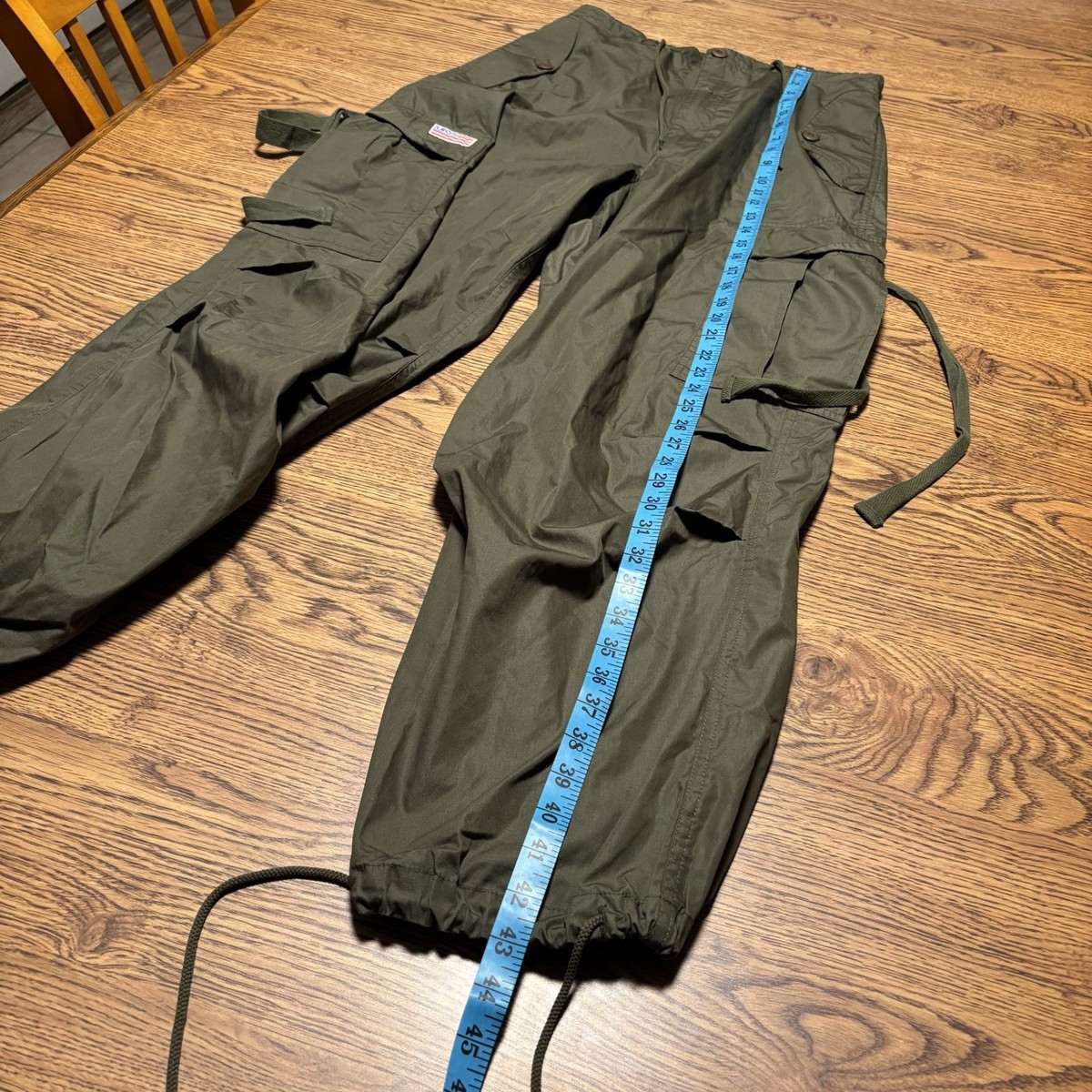 Vintage UFO Olive Green 90s Cargo Parachute Raver Pants Wide Baggy