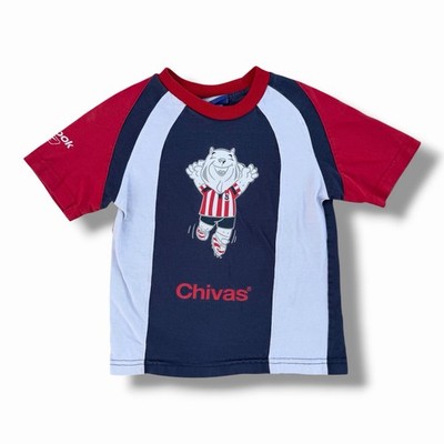 Youth Vintage Reebok Chivas De Guadalajara T-Shirt Size Small Y2K Soccer