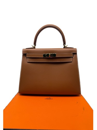 Hermes Kelly 28 Sellier Gold Epsom leather with gold hardware