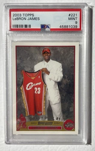2003-04 Topps LeBron James 221 RC Rookie PSA 9 MINT