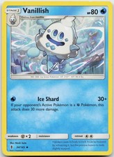 Vanillish Pokemon SM - Guardians Rising 34/145 MP