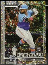 Yanquiel Fernandez 2026 Topps Series 1 #116 Celebration Confetti Parallel (RC)