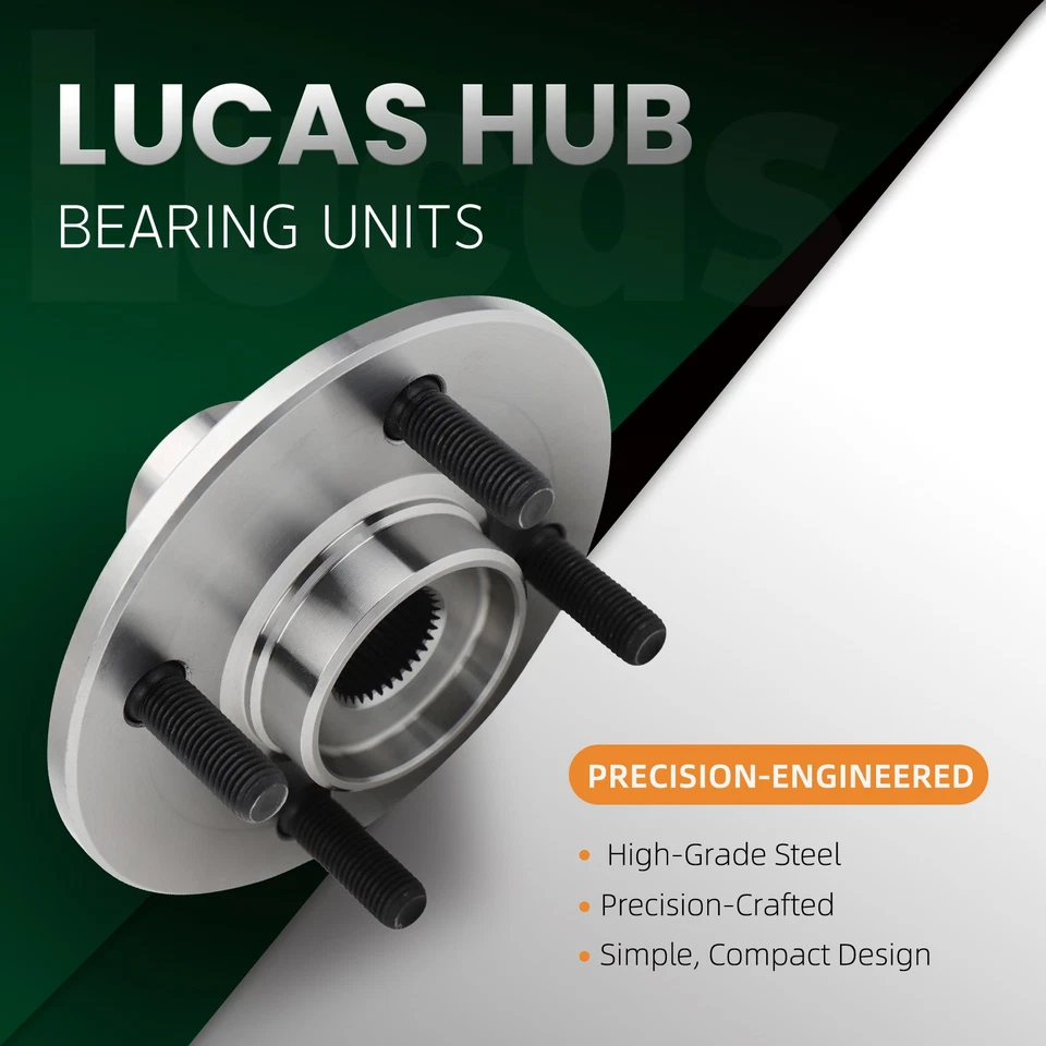 Lucas Pair：2New Front Wheel Bearing and Hub Saturn SC1 SC2 SL SL1 Base1.9L - Image 2 of 4