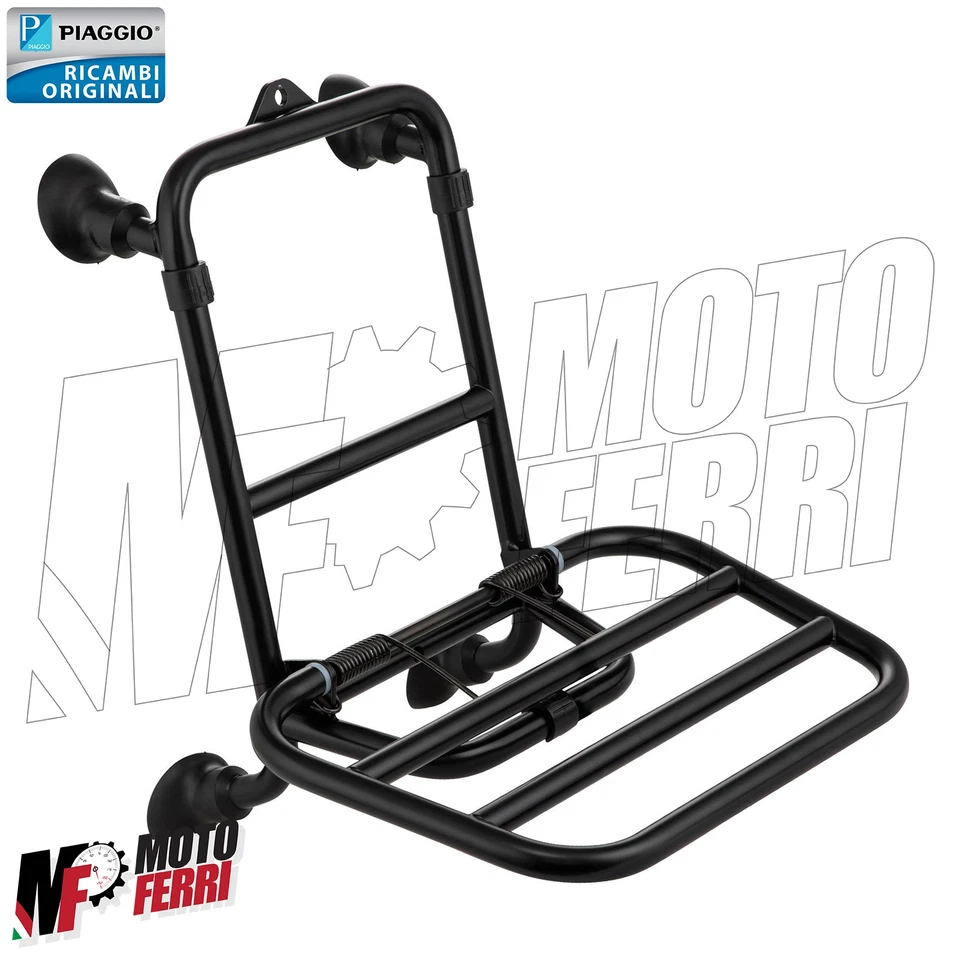 MF7165 Portaequipajes Delantero Negro Vespa GTS 310 HPE 2025 Original Piaggio - Imagen 4 de 4