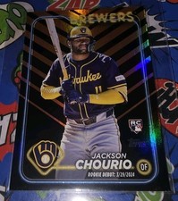 2024 Topps Update Series - Rookie Debut Jackson Chourio #US155 Holiday (RC)
