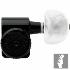 NEW Hipshot STAGGERED Tuners Fender  Directrofit  LOCKING Pearl Moon - BLACK