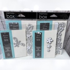 Lote de 4 troqueles flores madreselva SPRING BORDER Memory Box SPRING BORDER
