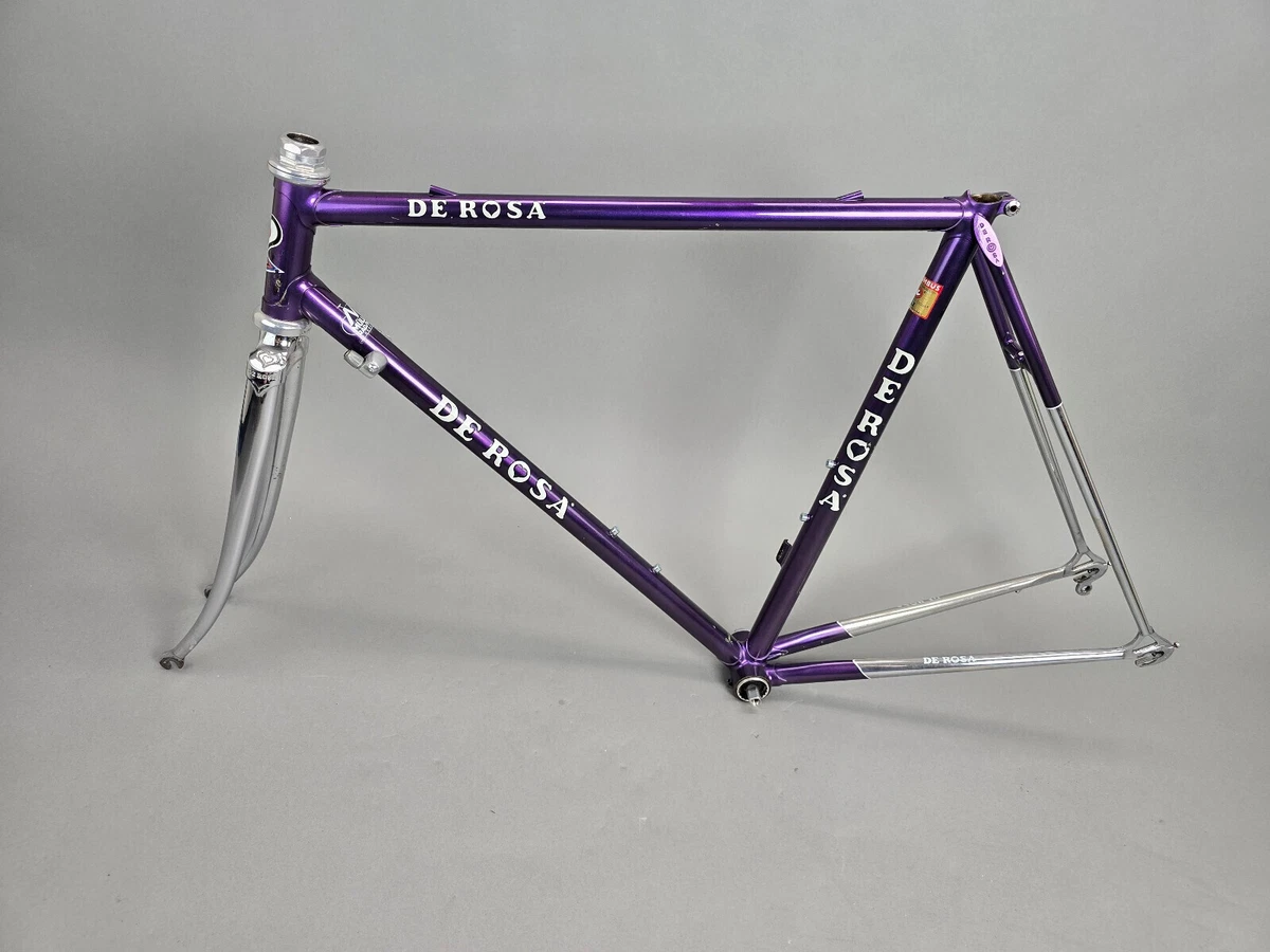 Rahmen Set De Rosa Professional 54 cm Columbus SLX Dura Ace purple steel frame
