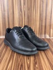 Cole Haan ZEROGRAND Men s 11 M Black Leather Perforated Oxford Shoes C28832