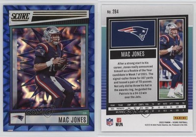 2022 Score Blue Explosion /20 Mac Jones #284