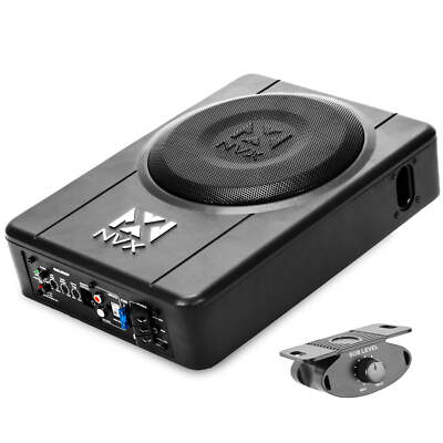 NVX QBUS8P 8'' Slim Under Seat Amplified Subwoofer with Ported Enclosure