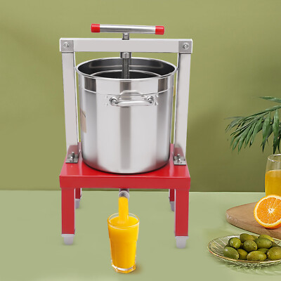 13.25L Fruit Press Honey Presser Stainless Pressing Plate Cider
